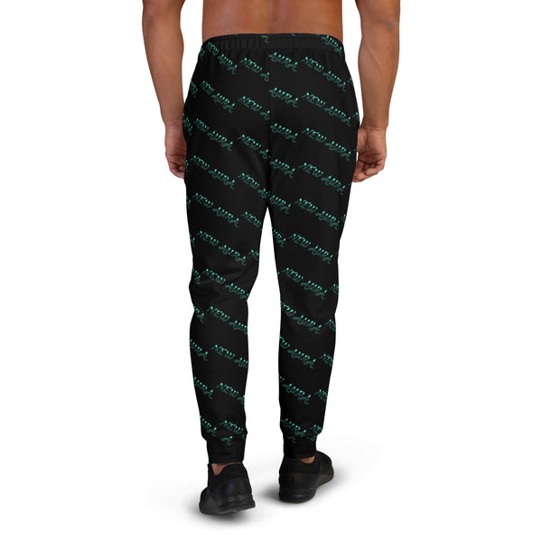 NA (Cyan) Men's Joggers/Black