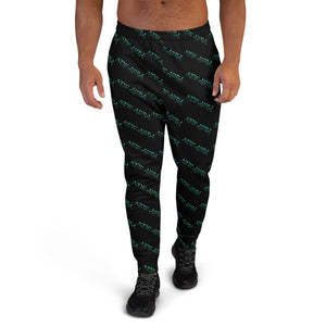 NA (Cyan) Men's Joggers/Black