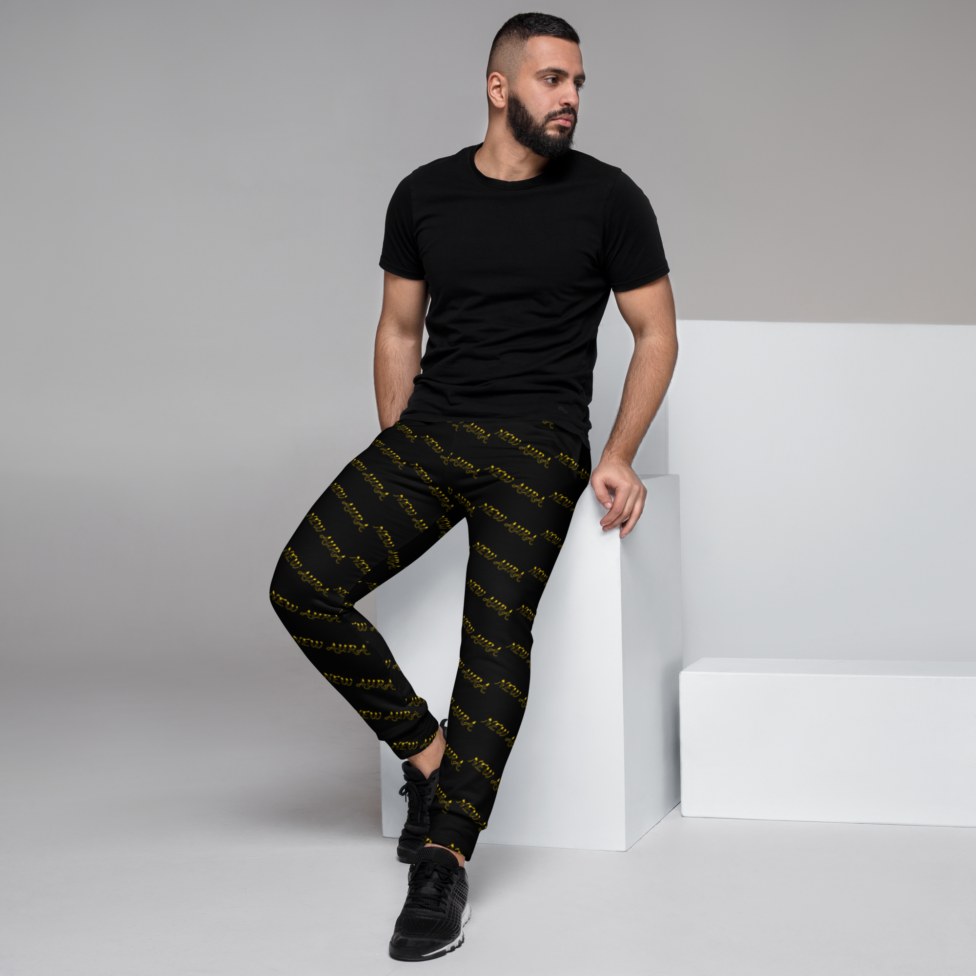 NA (Yellow) Men's Joggers/Black