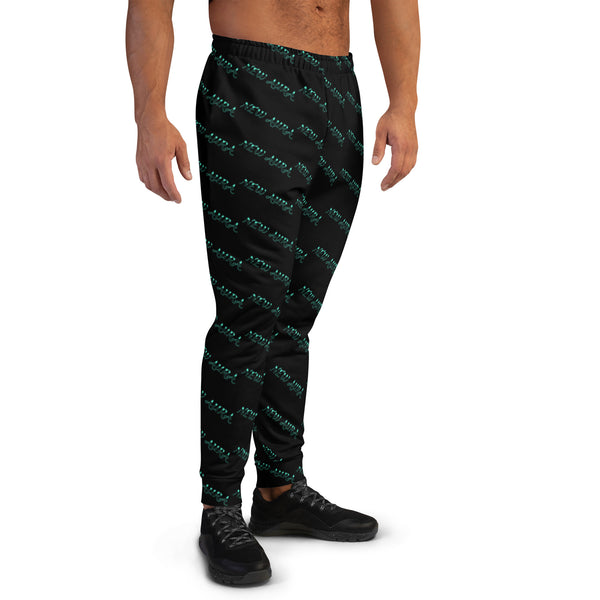 NA (Cyan) Men's Joggers/Black