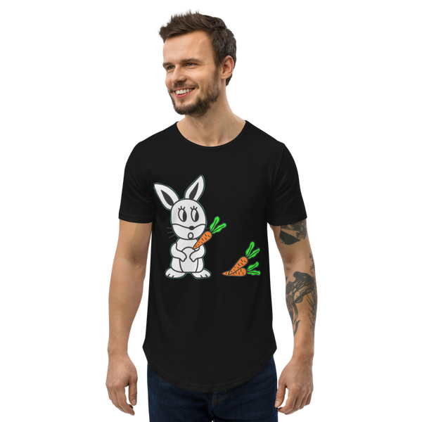 NA TIN Carrot Men's Curved Hem T-Shirt