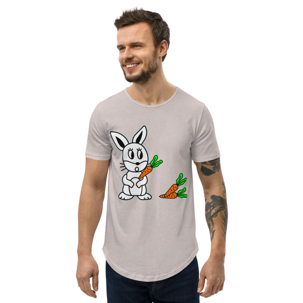 NA TIN Carrot Men's Curved Hem T-Shirt